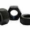 Hex nut hex nut high strength grade 8.8 external hex screw cap blackening heat treatment tempered hex thickened enlarged fine tooth nut