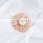 Free shipping wholesale quality fashion pearl jewelry poppy brooch diamond brooch