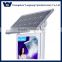 YG solar battery stand led light box, solar led advertising board