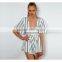 Womens fashion stripe jumpsuit playsuit woman apparel clothing summer beach party dress for women