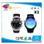 2016 X3 sim card smart watch 3g round smart watch MTK 6572 smart watch sim