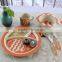 Butterfly 5-piece children's bamboo fibre dinner set ceramic dinner set melamine dinner set