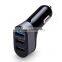 Momax XC Series 2.4A Quick Charging 3 USB Ports Car Charger for iPhone/ Android Mobile Phone Fashion Car Charger MT-5677