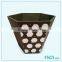 Latest Flower Pot for Handmade Plant, Square Light with Metal Corner