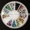 Colorful and come in a wide variety and assorted colors Flat Back Facet Rhinestones Wheels 3D Nail Art Decorations