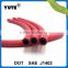 dot approved yute brand black red blue color truck using air brake hoses 3/8"