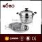 one layer two steam piece industrial Stainless Steel steam cooking pot