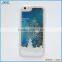 Newest Transparent TPU 3D Moving Quicksand Snow Case For iPhone 6S