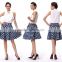 New designed Dot Print Blue Lady Skirt 2016 Sexy Mini Skirt Made in China