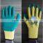 free sample 10 gauge cotton yarn latex coated waterproof hand glove