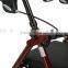 Walker Rollator with Fold Up Removable Back Support and Padded Seat, Red