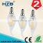 New 2015 E14 LED Lamp Filament Glass Housing Blub 220V 2W 4W Light Brightness 360 Degree Retro Candle Chandelier lampade