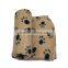 Soft and Warm Pet Dog Blanket with Paw Prints