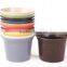 Eco-creative Cheaper Bamboo Fiber Flower Pot Garden Pot
