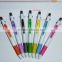 New three color ball pen with iphone touch point