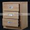 Modern style solid wood tool chest with 3 drawers