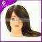 2015 cheap cosmetology salon human hair training head for hairdressers/100% human hair training doll head practice head                        
                                                Quality Choice