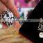 vintage antique brass plating colour metal alloy enamel flower shape scarf ring