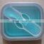 foldable silicone microwave safe lunch box