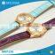 pu strap stainless steel caseback japan movement unique quartz watch