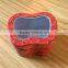 Customized apple shape gift candy box with clear window