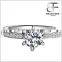 High quality 925 Sterling Silver Womens Classic Solitaire CZ Wedding Engagement Ring