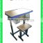 adjustable school desk and chair school furniture school desk with bench HXZY045