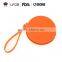 Eco-friendly rose embossed silicone coin wallet / coin purse key word with zipper