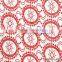 Popular Items For Geometric Fabric Red Milk Silk Geometric Patterns Blockbuster Lace Embroidery High-grade Fabrics