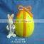 Ceramic easter egg for cookie container