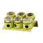 Salt shaker bottles glass stainless steel condiment holders jar set