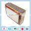 Large rectangular metal tin box for daily necessities storage