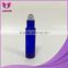 Great 10ml blue perfume glass roll on bottle with stainless steel roller