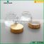 20/30ml colord glass cosmetic face cream jar with gold cap