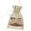 New Arrival High Quality Vegan 10PC Toothbrush Oval Makeup Brush Set With Linen Pouch Bag