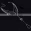 Wholesale women hot selling chunky chains silver celtic slave anklet with toe ring