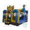 cheap 0.55mm pvc tarpaulin commercial inflatable bouncer for sale