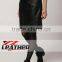 Cheap Women's Fashion Punk High Waist Rivet Synthetic Leather Skirt