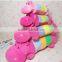 Creative Lovely Cartoon Animal Style Children's Rose Red Plush Caterpillar Toy Doll as Sleeping Pillow Cushion