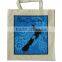 100% Recycled Wholesale Cheap Fashion Black Cotton Canvas Women's Shopping Tote Bag