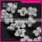 10mm Decorative Rhinestone Flower Buttons for Clothing Garments