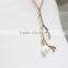 Cheap Short Chain Necklace w/ Goldtone Branch White Pearl Necklace Simple Chain Gold Necklace2016 Fashion Style Wholesale