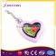 Trade Assurance Factory Frame Alloy Wholesale Heart Shaped Colorful Key Chain