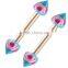 hot sale stainless steel triangle design eyebrow body jewelry