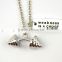 Bending Dumbbell "ME VS ME" ME VS ME" Fitness Charm Weightlifting Gym Chain Necklace