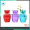 china made big colored flower vase glass