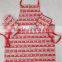 cotton printed apron in Christmas design