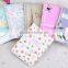 PU leather handmade foldable beauty folding compact cosmetic mirror for girls in chrome finish