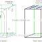80x80x160cm Indoor Hydroponics Mylar Grow Tent Plant Grow Room Dark Room
