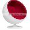 2015 Customized Designer Furniture Ball Chair With Fiberglass in Living Room